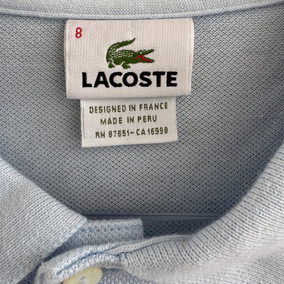Lacoste x Sea Island Resort Polo Shirt Light Blue Men’s XL (Size 8) - Picture 4 of 8
